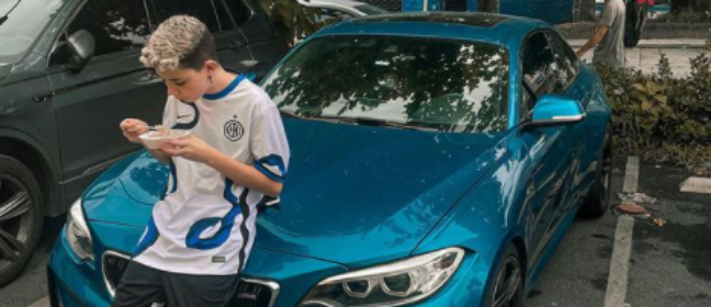 Aos 15 anos, Loud Thruzin compra BMW de R$ 600 mil Foto: Reprodução/Instagram