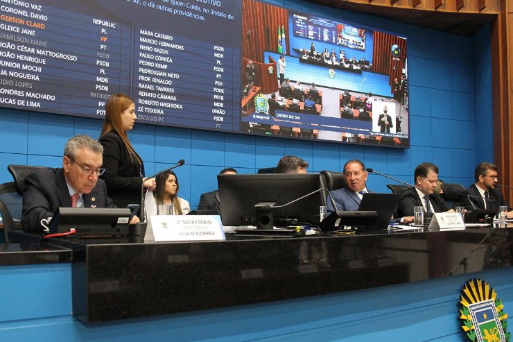 Plenário do Palácio Guaicurus, onde são aprovados e votados os projetos pautadas na Ordem do Dia