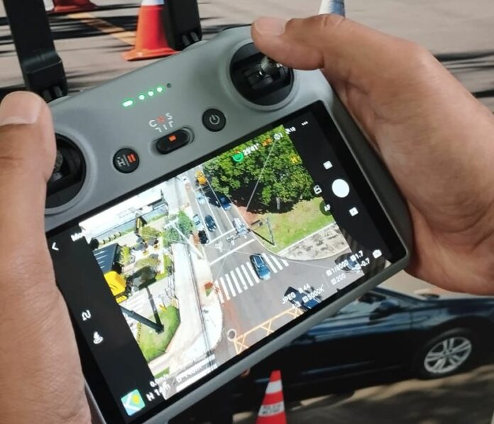 Policiais farão o monitoramento por meio de câmeras instaladas em drones (Foto: Divulgação)