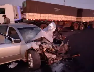 Motorista morre após tentar ultrapassagem e bater em caminhão BR-158 em MS