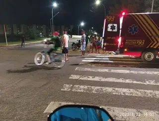 Menina de dez anos é atropelada na avenida Thyrson de Almeida e Tiago Vargas pede semáforo