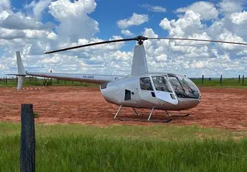 Helicóptero foi interceptado - Crédito: Divulgação PMR SP