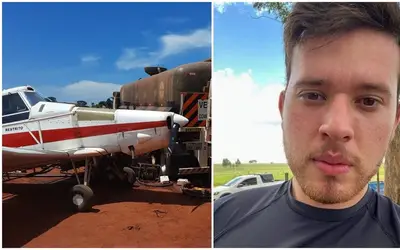 Jovem morre após ser atingido por avião agrícola pilotado pelo pai 