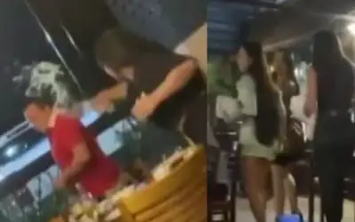 Barraco em churrascaria: mulher flagra marido comendo picanha com 