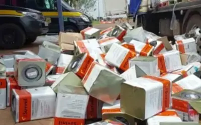 PRF apreende mais de seis toneladas de maconha em latas de tinta em MS